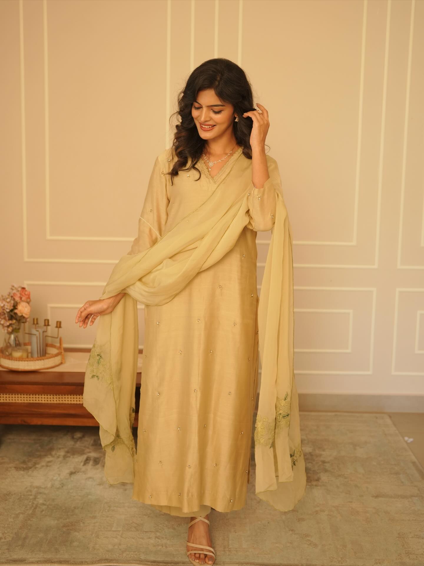 Eris Saree Set — Blush