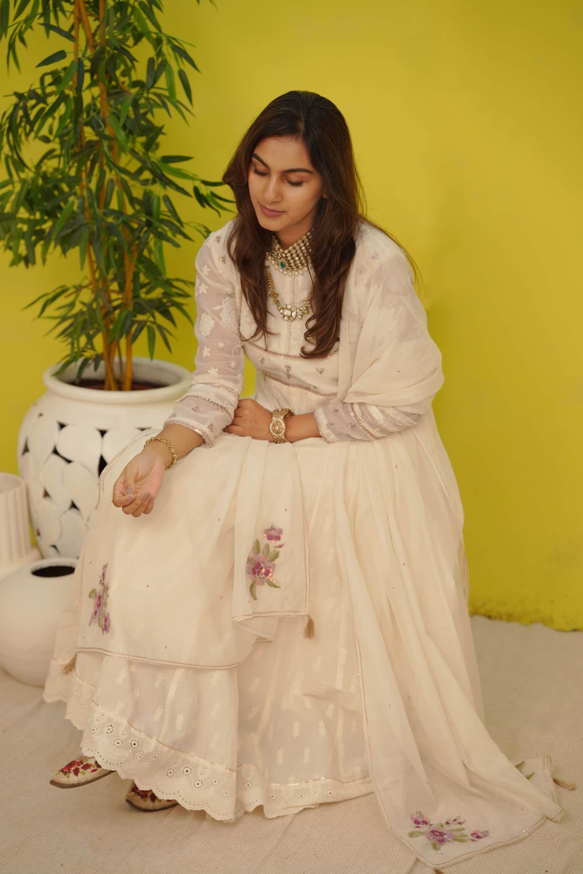 THE DHAVALA ANARKALI SET
